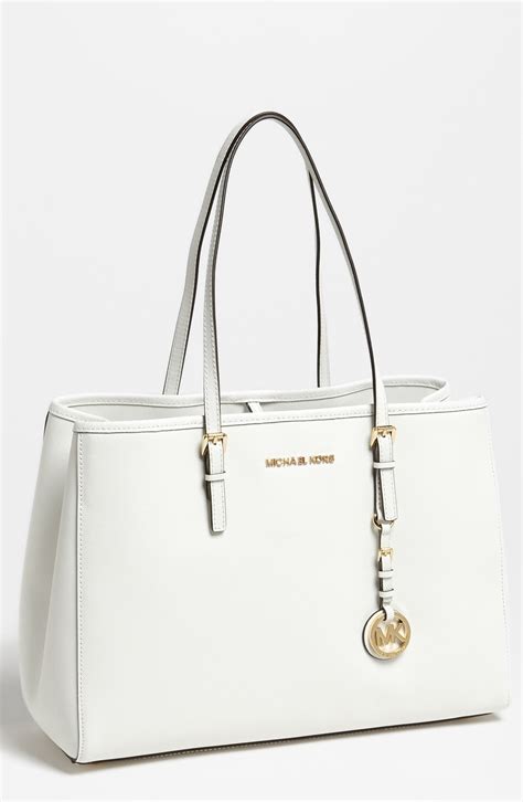 white michael kors purse stained|Michael Kors optic white handbags.